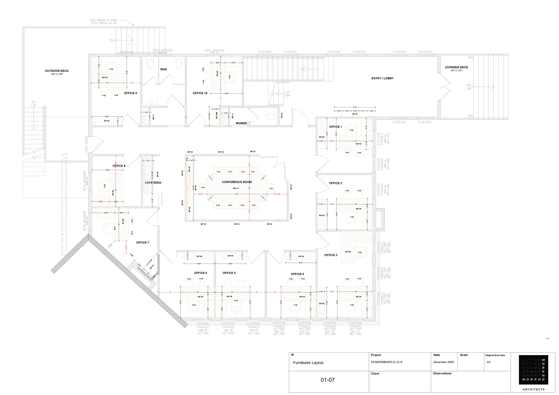 Furniture and workplace layout