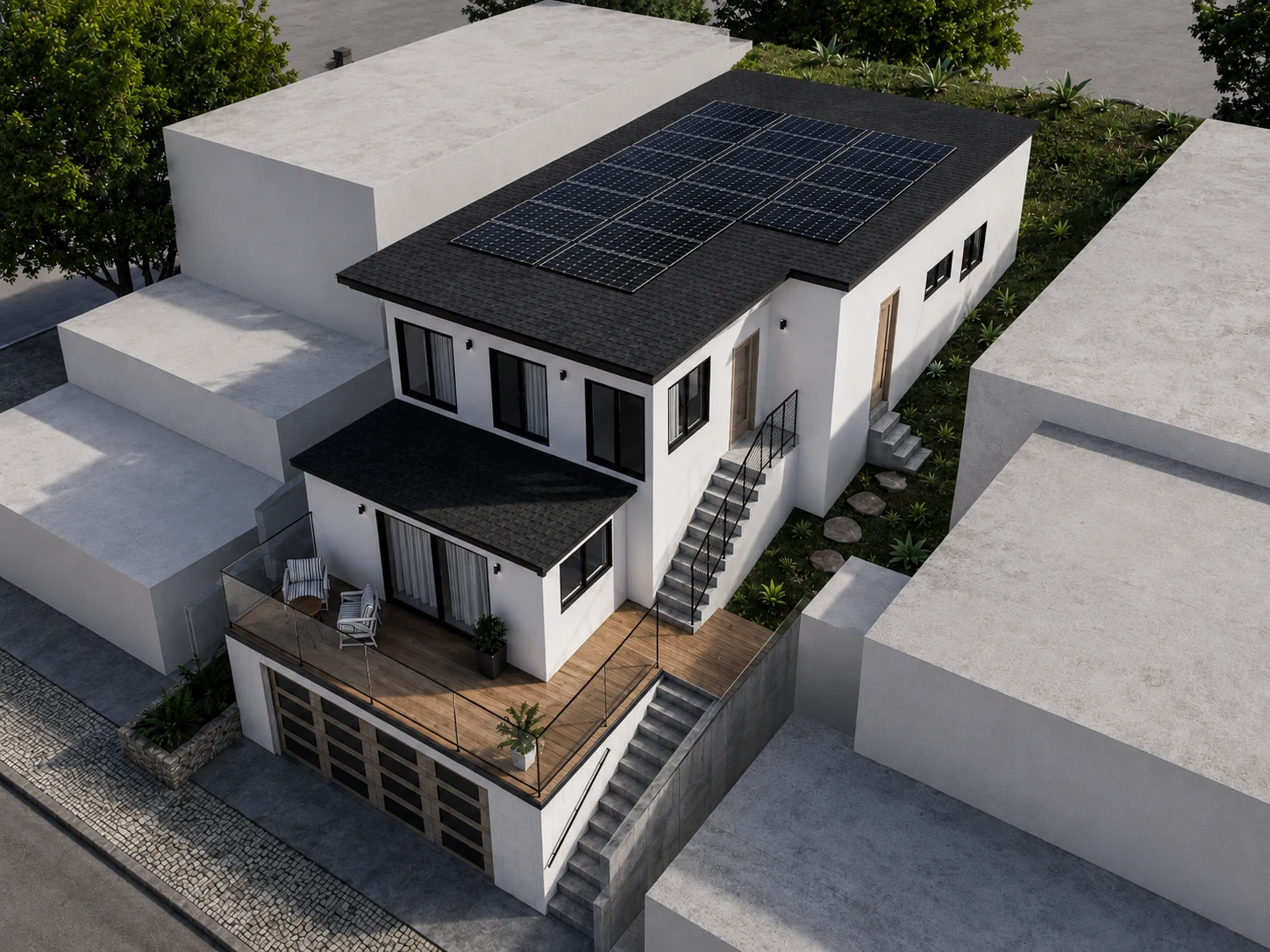 Aerial exterior proposal for 2936 Alexander Rd