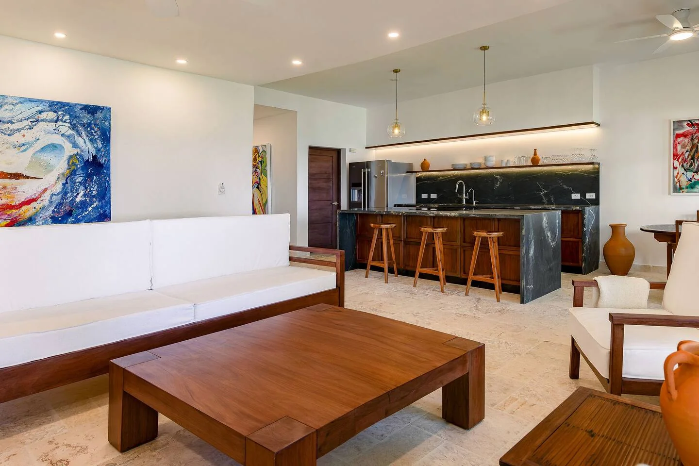 Living area — Cabarete Airbnb Apartment