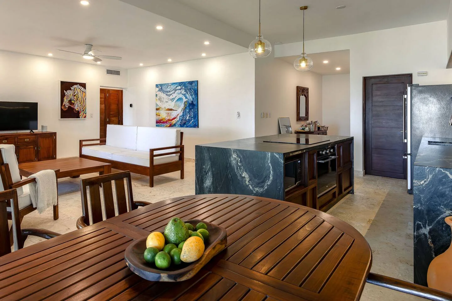 Cabarete apartment living space
