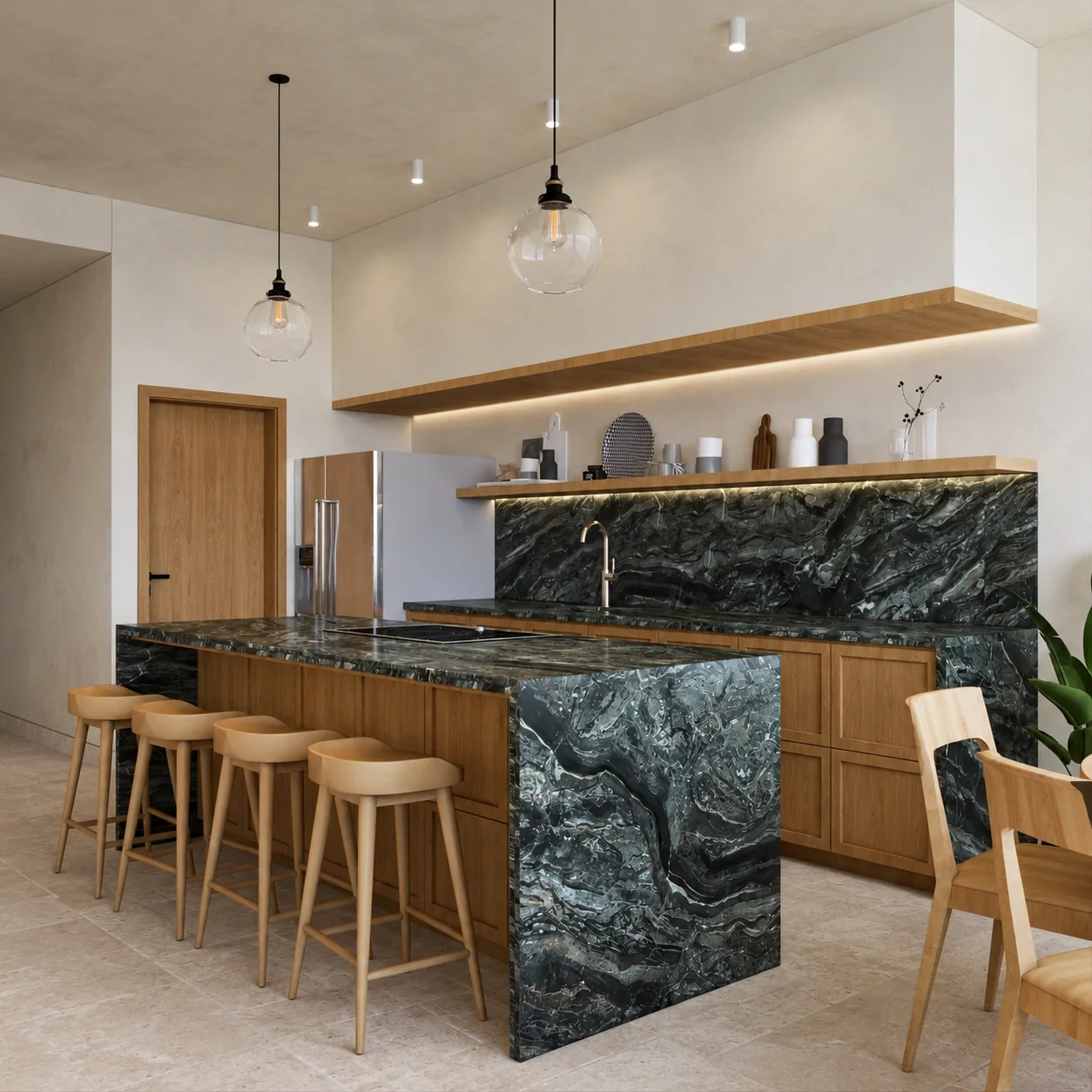 Kitchen study — Cabarete Airbnb Apartment