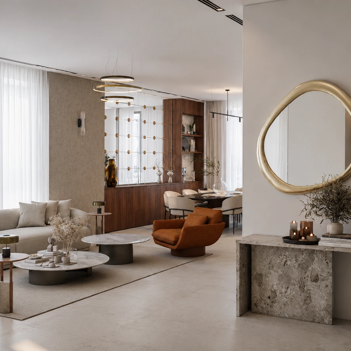 Moroccan-influenced living room at Riyadh Private Villa in Manilva