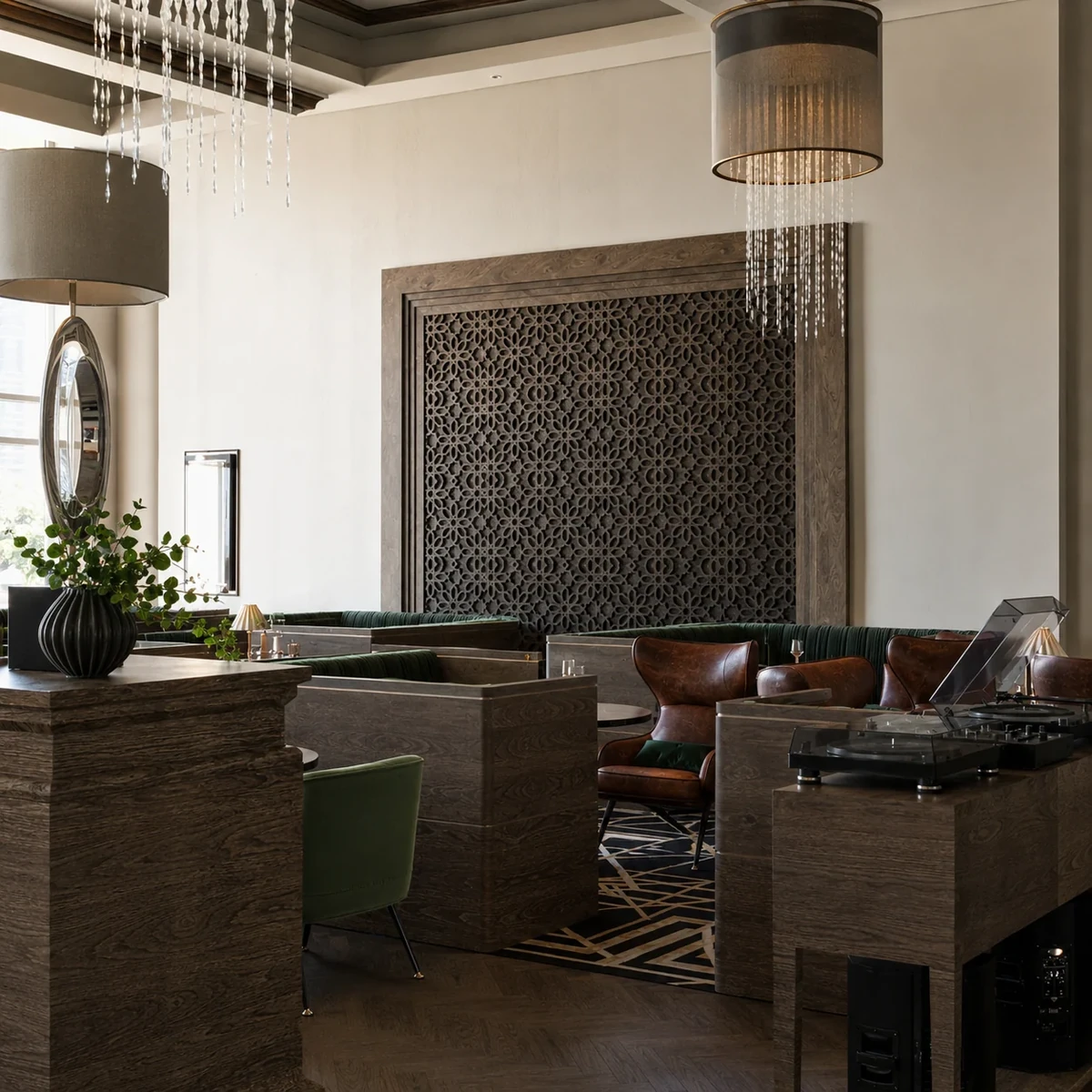 St. Regis Lounge and Bar interior in Abu Dhabi