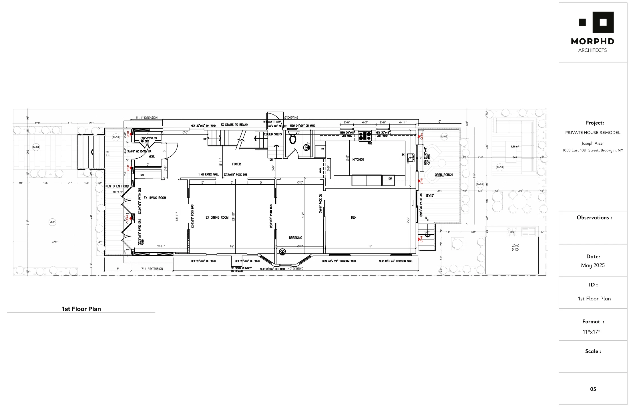 JSH first-floor plan