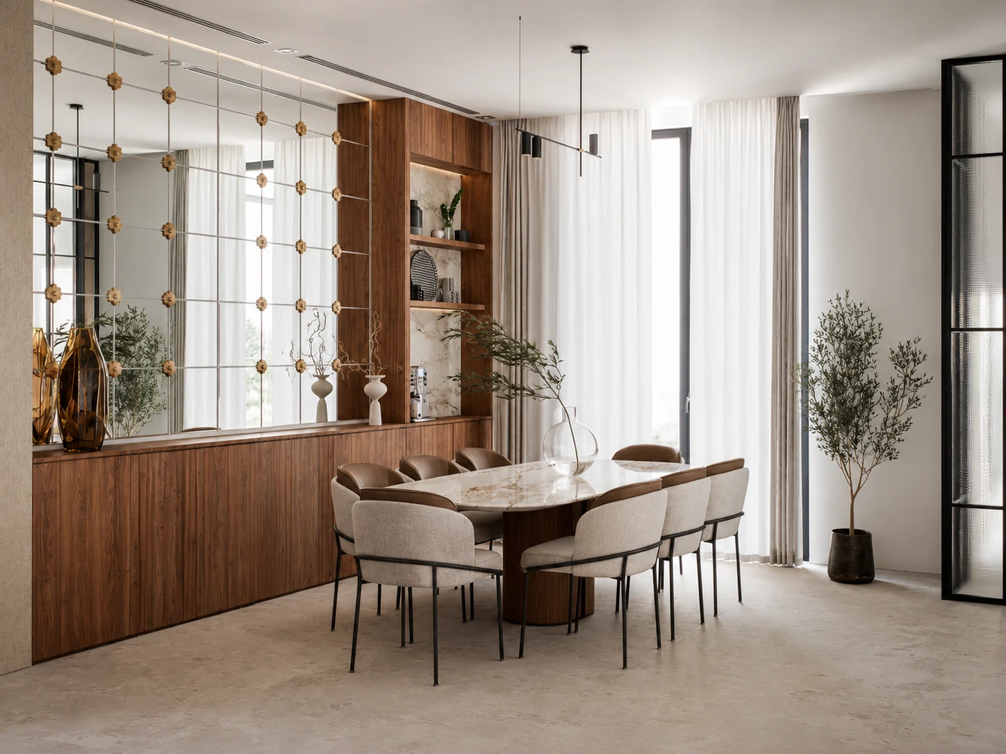 Dining room — Riyadh Private Villa