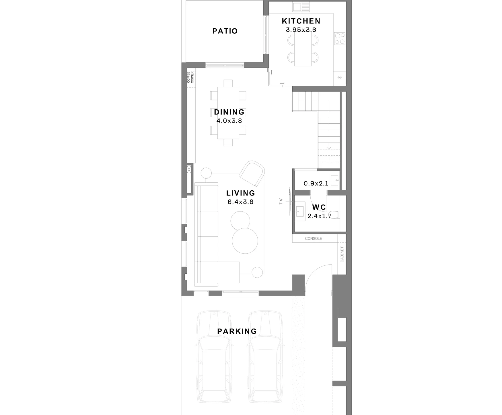 Ground-floor layout