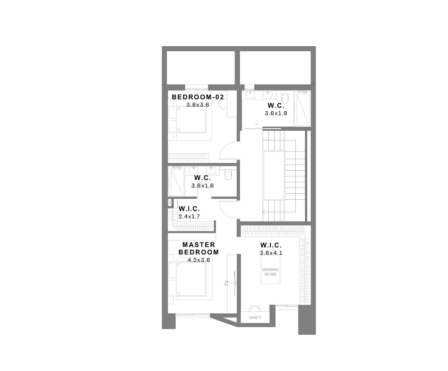 Bedroom-floor layout