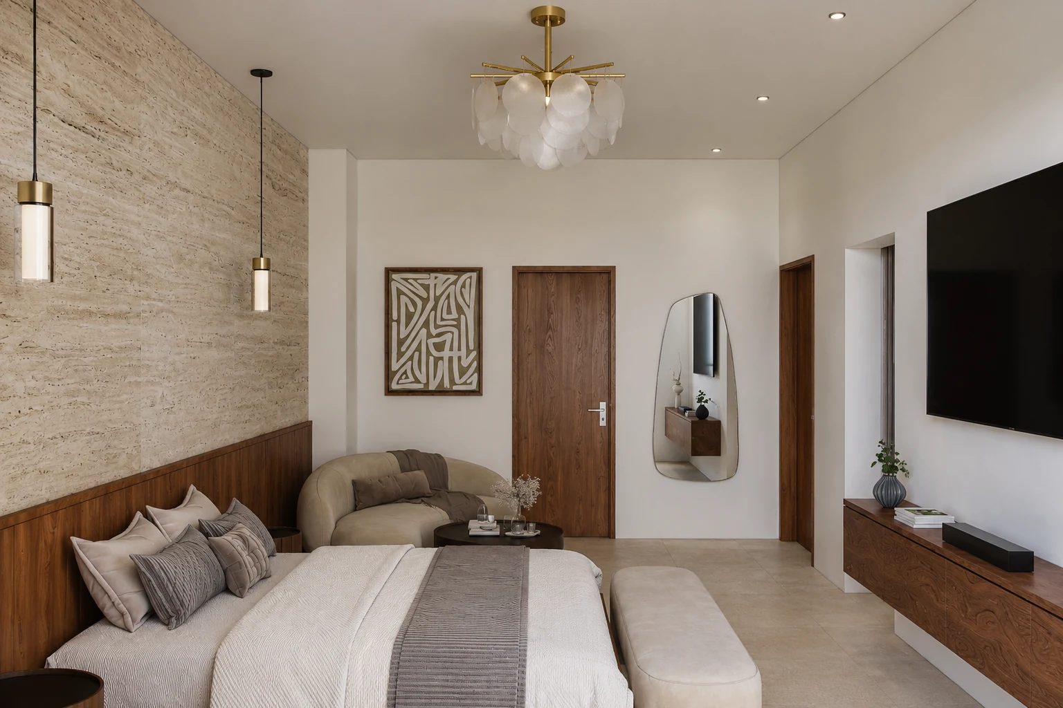 Primary bedroom — Riyadh Private Villa