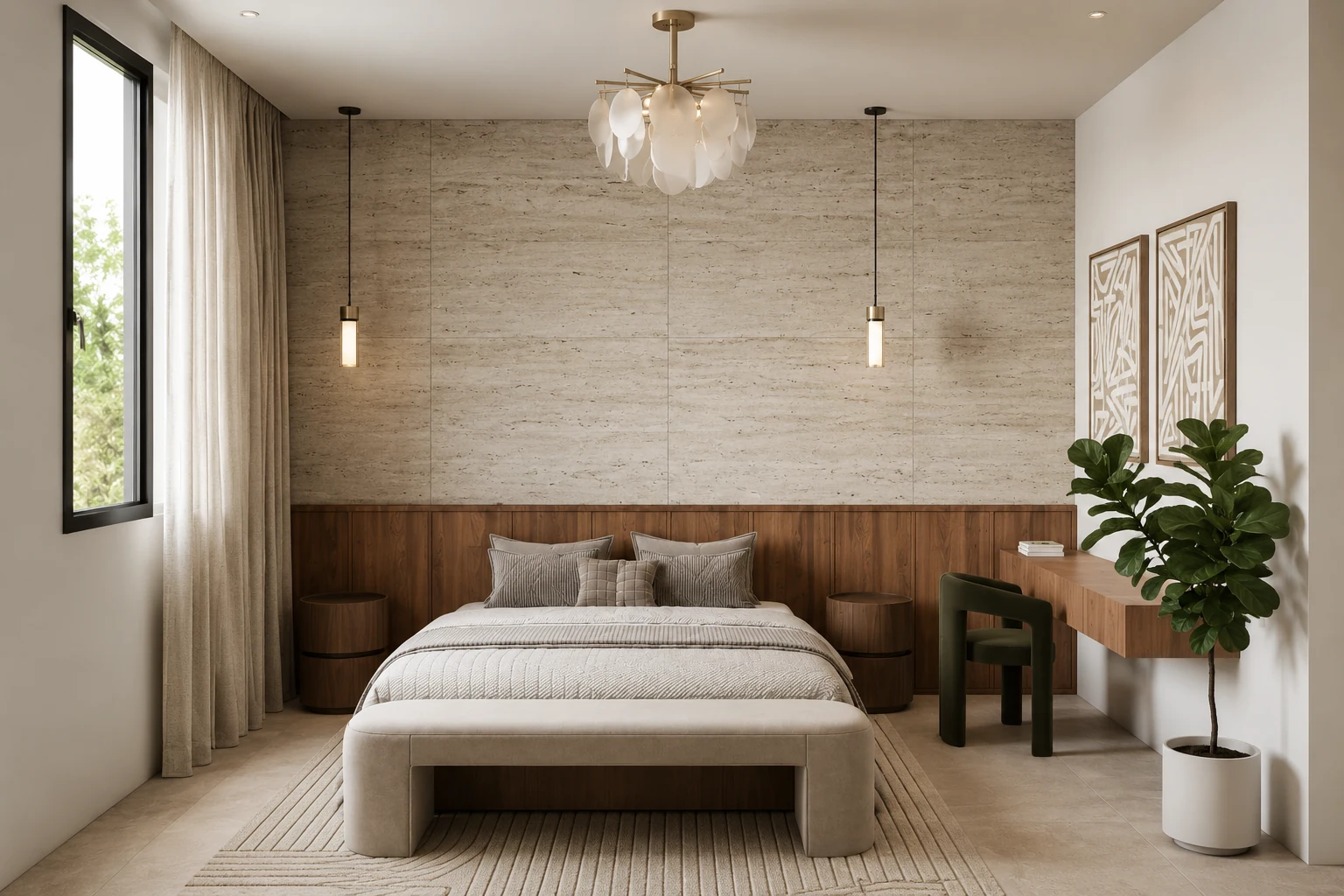 Primary bedroom — Riyadh Private Villa
