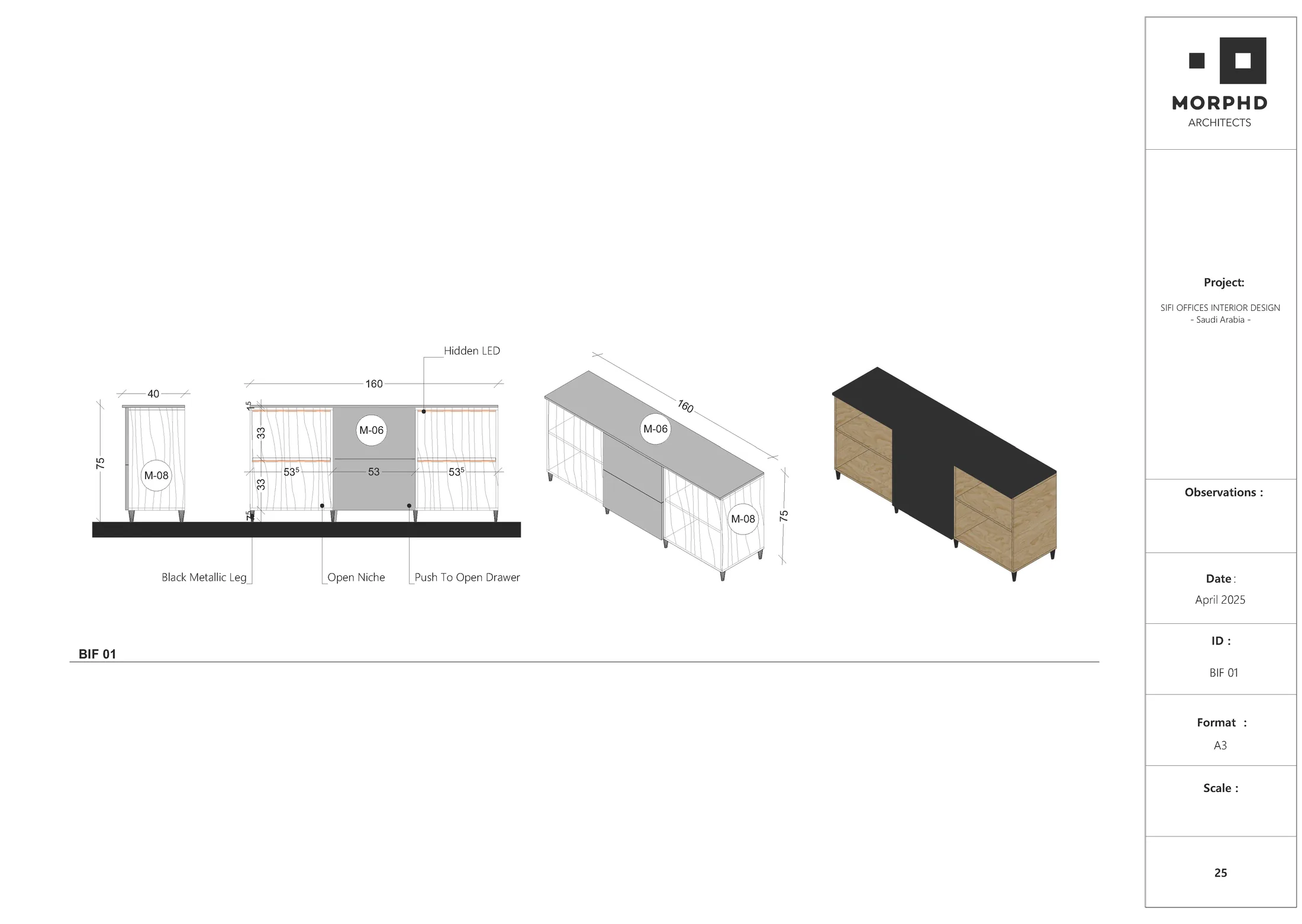 Custom built-in furniture detail