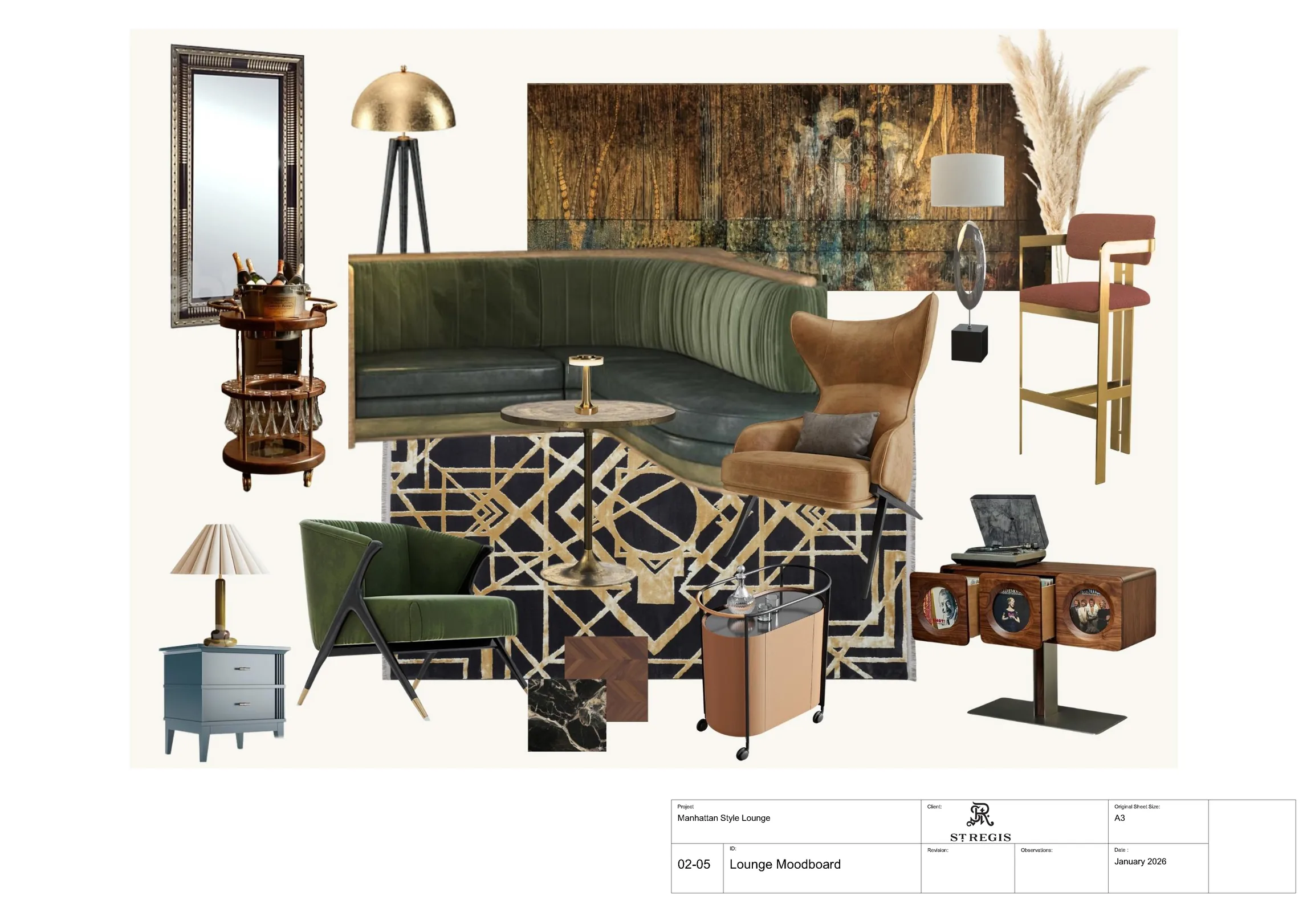 Furniture and FF&E moodboard