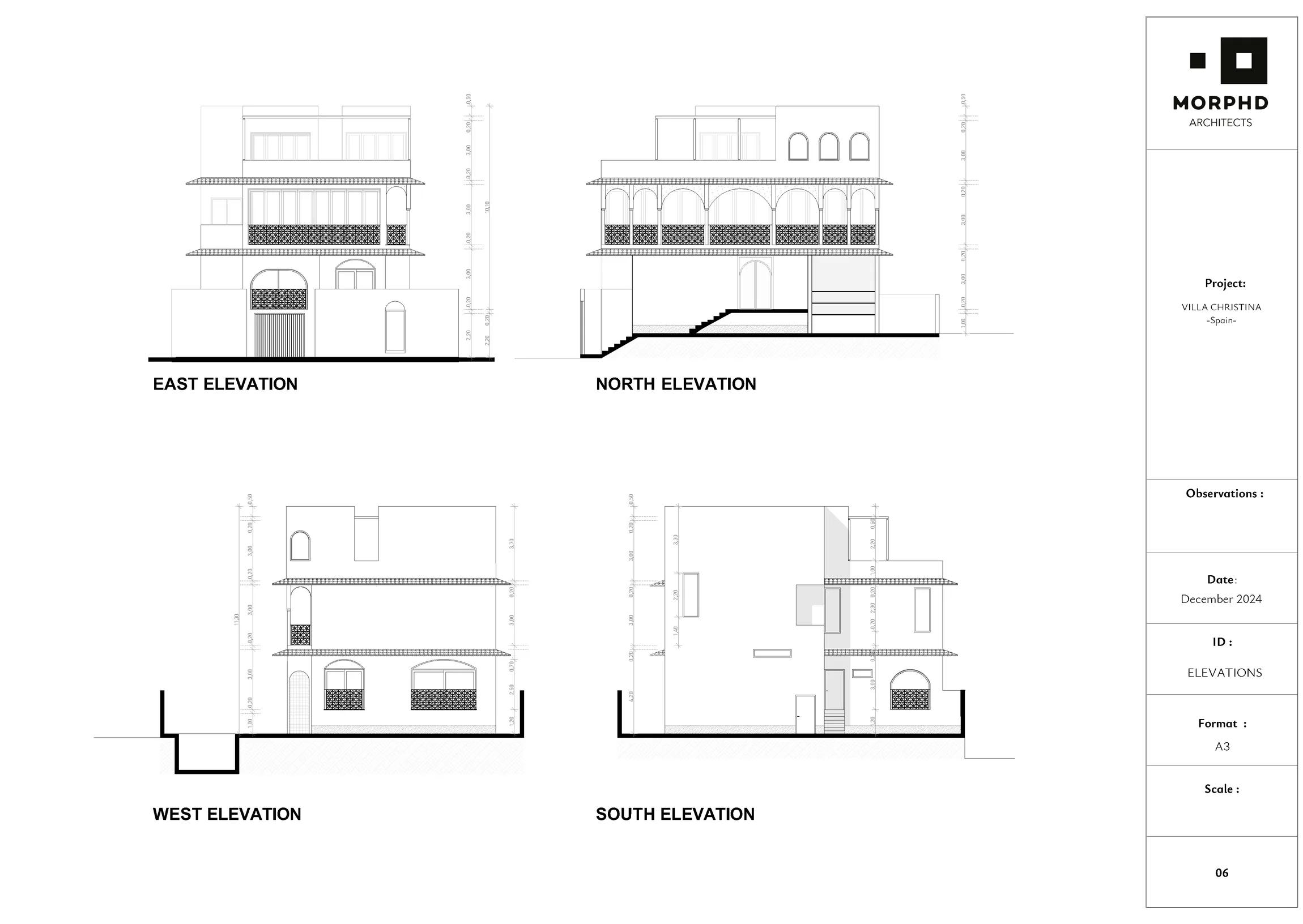 Architectural elevations