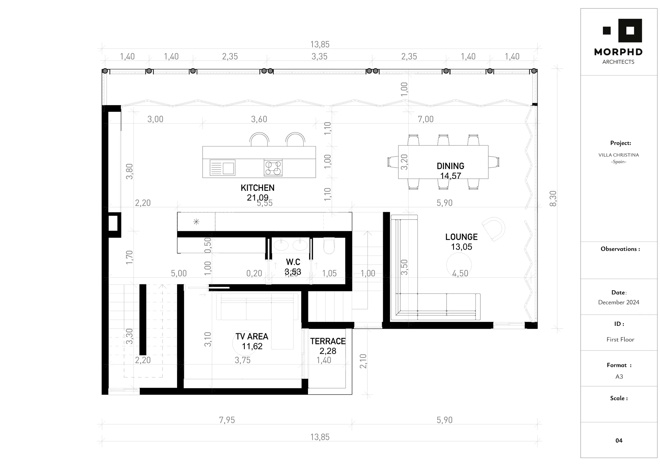 Main-floor architectural layout